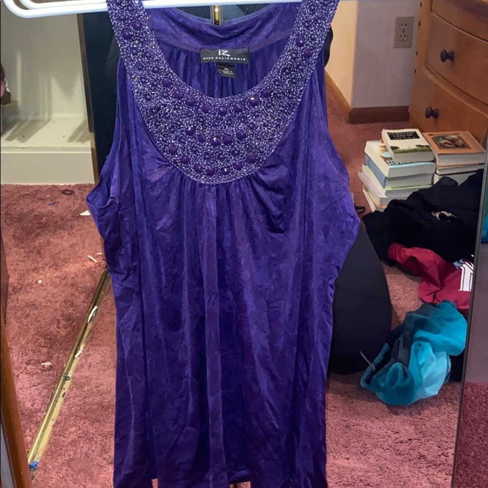 Purple Sequin Top